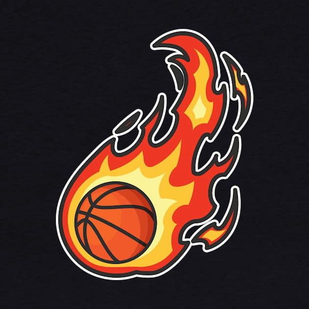 Basketball Fire Design for Team Sport Players by c1337s